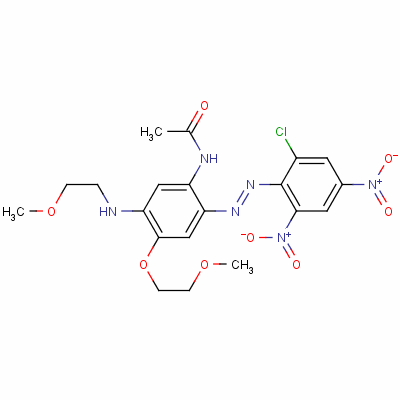 73384-71-1  N-[2-[(2-chloro-4,6-dinitrophenyl)azo]-4-(2-methoxyethoxy)-5-[(2-methoxyethyl)amino]phenyl]acetamide