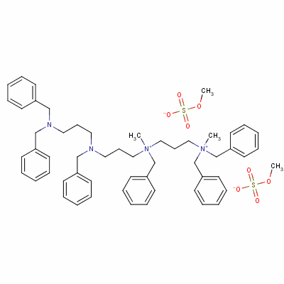 73791-64-7  N,N',N'-tribenzyl-N-[3-[[3-(dibenzylamino)propyl]benzylamino]propyl]-N,N'-dimethyl-N,N'-propane-1,3-diyldiammonium S,S'-dimethyl disulphate