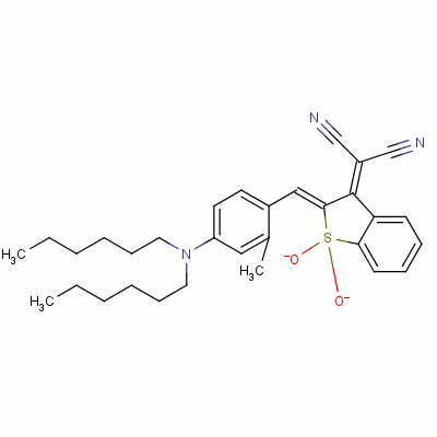 74239-96-6  [2-[4-(dihexylamino)-2-methylbenzylidene]benzo[b]thien-3(2H)-ylidene]malononitrile S,S-dioxide