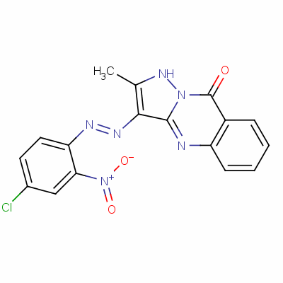 74336-59-7  3-[(4-chloro-2-nitrophenyl)azo]-2-methylpyrazolo[5,1-b]quinazolin-9(1H)-one