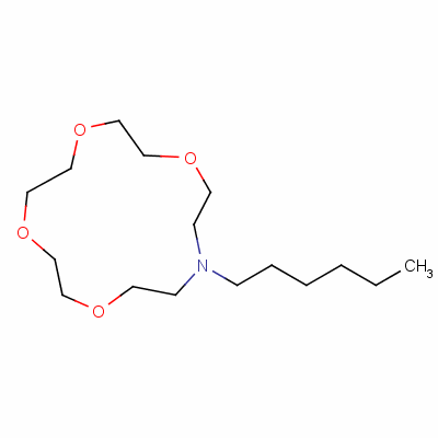 75006-53-0  13-hexyl-1,4,7,10-tetraoxa-13-azacyclopentadecane