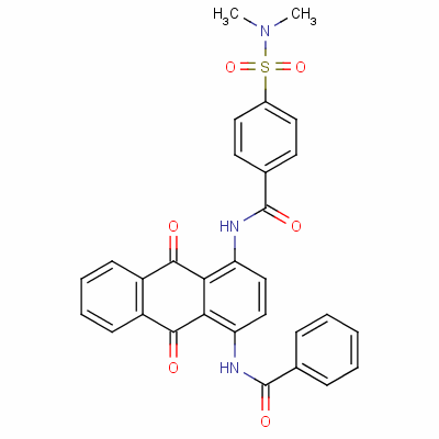 75299-82-0  N-[4-(benzoylamino)-9,10-dihydro-9,10-dioxo-1-anthryl]-4-[(dimethylamino)sulphonyl]benzamide