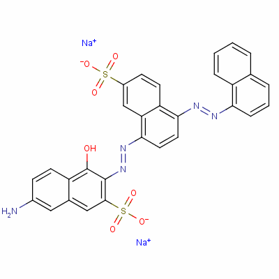 75627-22-4  7-amino-4-hydroxy-3-[[4-(1-naphthylazo)-7-sulpho-1-naphthyl]azo]naphthalene-2-sulphonic acid, sodium salt