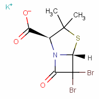 76350-50-0  potassium (2S-cis)-6,6-dibromo-3,3-dimethyl-7-oxo-4-thia-1-azabicyclo[3.2.0]heptane-2-carboxylate