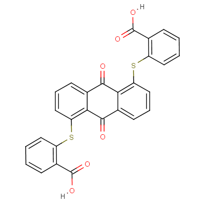 76404-13-2  2,2'-[(9,10-dihydro-9,10-dioxo-1,5-anthrylene)bis(thio)]bisbenzoic acid