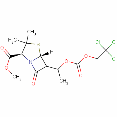 76431-34-0  methyl [2S-[2α,5α,6α(S*)]]-3,3-dimethyl-7-oxo-6-[1-[[(2,2,2-trichloroethoxy)carbonyl]oxy]ethyl]-4-thia-1-azabicyclo[3.2.0]heptane-2-carboxylate
