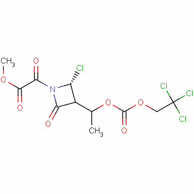 76431-36-2  methyl [2α,3β(R*)]-2-chloro-α,4-dioxo-3-[1-[[(2,2,2-trichloroethoxy)carbonyl]oxy]ethyl]azetidine-1-acetate