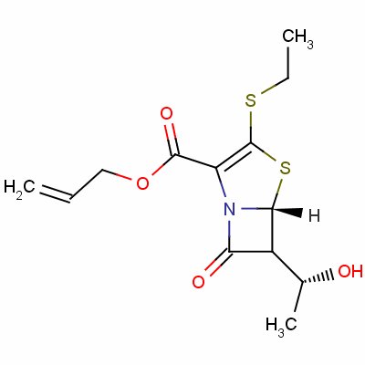 76496-44-1  allyl [5R-[5α,6α(R*)]]-3-(ethylthio)-6-(1-hydroxyethyl)-7-oxo-4-thia-1-azabicyclo[3.2.0]hept-2-ene-2-carboxylate