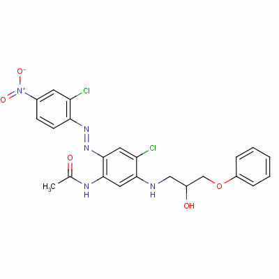 79542-46-4  N-[4-chloro-2-[2-(2-chloro-4-nitrophenyl)azo]-5-[(2-hydroxy-3-phenoxypropyl)amino]phenyl]acetamide