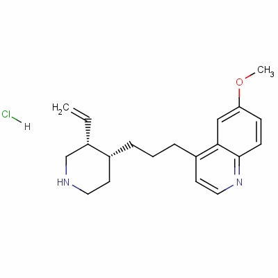 79626-11-2  (3R-cis)-6-methoxy-4-[3-(3-vinyl-4-piperidyl)propyl]quinoline monohydrochloride