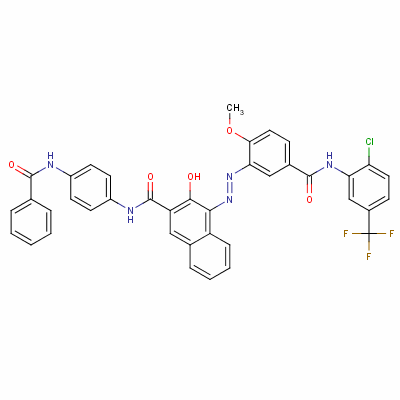 79665-30-8  N-[4-(benzoylamino)phenyl]-4-[[5-[[[2-chloro-5-(trifluoromethyl)phenyl]amino]carbonyl]-2-methoxyphenyl]azo]-3-hydroxynaphthalene-2-carboxamide