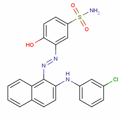 79817-63-3  3-[[2-[(3-chlorophenyl)amino]-1-naphthyl]azo]-4-hydroxybenzenesulphonamide