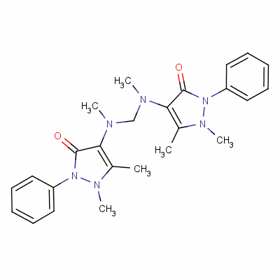 810-16-2  4,4'-[methylenebis(methylimino)]bis[1,2-dihydro-1,5-dimethyl-2-phenyl-3H-pyrazol-3-one]