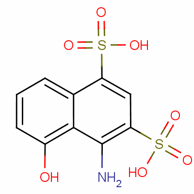 82-47-3  4-amino-5-hydroxynaphthalene-1,3-disulphonic acid