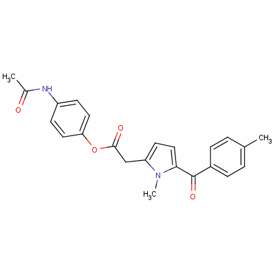 82239-77-8  4-(acetylamino)phenyl 1-methyl-5-(4-methylbenzoyl)-1H-pyrrole-2-acetate