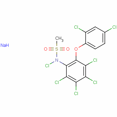 83721-48-6  natriumklor-N-[2,3,4,5-tetraklor-6-(2,4-diklorfenoksy)fenyl]metansulfonamidat