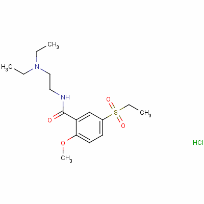 83846-74-6  N-[2-(diethylamino)ethyl]-5-(ethylsulphonyl)-2-methoxybenzamide monohydrochloride
