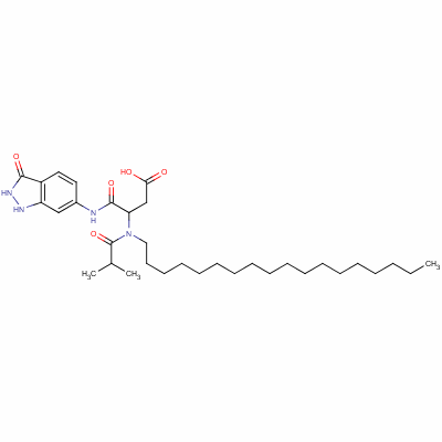 83929-67-3  4-[(2,3-dihydro-3-oxo-1H-indazol-6-yl)amino]-3-[(2-methylpropionyl)octadecylamino]-4-oxobutyric acid