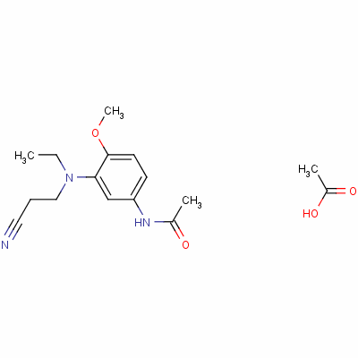 84030-50-2  N-[3-[(2-cyanoethyl)ethylamino]-4-methoxyphenyl]acetamide monoacetate