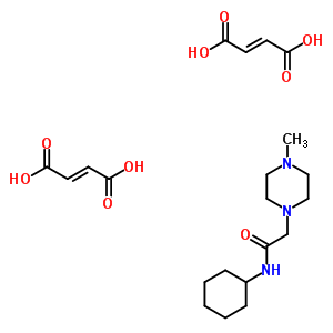 118989-75-6  N-cyclohexyl-2-(4-methylpiperazin-1-yl)acetamide di[(2E)-but-2-enedioate]