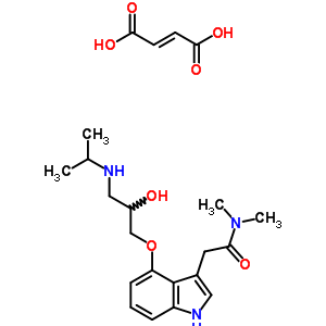 145296-55-5  2-(4-{2-hydroxy-3-[(1-methylethyl)amino]propoxy}-1H-indol-3-yl)-N,N-dimethylacetamide (2E)-but-2-enedioate (salt)