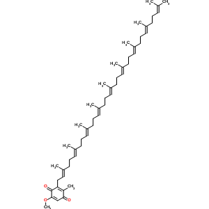 157846-84-9;18735-22-3;25150-72-5;7200-28-4  5-methoxy-2-methyl-3-[(2E,6E,10E,14E,18E,22E,26E,30E)-3,7,11,15,19,23,27,31,35-nonamethylhexatriaconta-2,6,10,14,18,22,26,30,34-nonaen-1-yl]cyclohexa-2,5-diene-1,4-dione