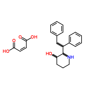 20068-92-2  2-(1,2-diphenylethyl)piperidin-3-ol (2Z)-but-2-enedioate (salt)