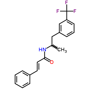 21015-15-6  (2E)-N-{1-methyl-2-[3-(trifluoromethyl)phenyl]ethyl}-3-phenylprop-2-enamide