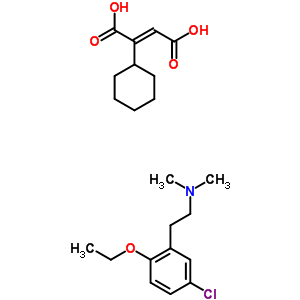 35366-57-5  (2E)-2-cyclohexylbut-2-enedioic acid - 2-(5-chloro-2-ethoxyphenyl)-N,N-dimethylethanamine (1:1)