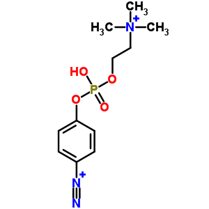 35697-91-7  (2-{[(4-diazoniophenoxy)(hydroxy)phosphoryl]oxy}ethyl)(trimethyl)ammonium