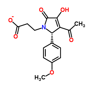 370584-35-3  3-[(2S)-3-acetyl-4-hydroxy-2-(4-methoxyphenyl)-5-oxo-2,5-dihydro-1H-pyrrol-1-yl]propanoate