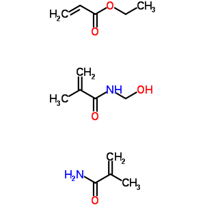 40893-50-3  ethyl prop-2-enoate; N-(hydroxymethyl)-2-methyl-prop-2-enamide; 2-methylprop-2-enamide