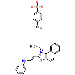 41737-77-3;90230-46-9  1-ethyl-2-[(E)-2-(phenylamino)ethenyl]naphtho[1,2-d][1,3]thiazol-1-ium 4-methylbenzenesulfonate