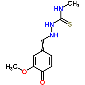 4275-89-2  2-[(3-methoxy-4-oxocyclohexa-2,5-dien-1-ylidene)methyl]-N-methylhydrazinecarbothioamide