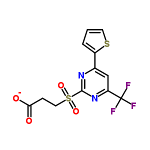 436088-50-5  3-{[4-thiophen-2-yl-6-(trifluoromethyl)pyrimidin-2-yl]sulfonyl}propanoate