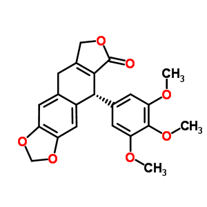 477-52-1  (5R)-5-(3,4,5-trimethoxyphenyl)-5,9-dihydrofuro[3',4':6,7]naphtho[2,3-d][1,3]dioxol-6(8H)-one