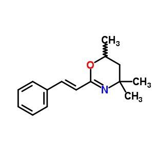 50259-44-4  4,4,6-trimethyl-2-[(E)-2-phenylethenyl]-5,6-dihydro-4H-1,3-oxazine