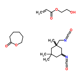 52404-32-7  2-hydroxyethyl prop-2-enoate; 5-isocyanato-1-(isocyanatomethyl)-1,3,3-trimethyl-cyclohexane; oxepan-2-one