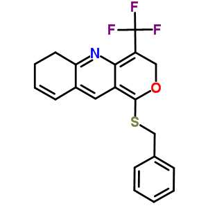 52833-86-0  1-(benzylsulfanyl)-4-(trifluoromethyl)-6,7-dihydro-3H-pyrano[4,3-b]quinoline