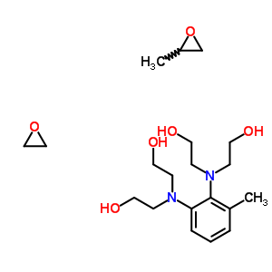 53320-90-4;57455-78-4  2-[[2-(bis(2-hydroxyethyl)amino)-6-methyl-phenyl]-(2-hydroxyethyl)amino]ethanol; 2-methyloxirane; oxirane