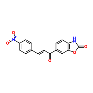 54903-29-6  6-[(2E)-3-(4-nitrophenyl)prop-2-enoyl]-1,3-benzoxazol-2(3H)-one