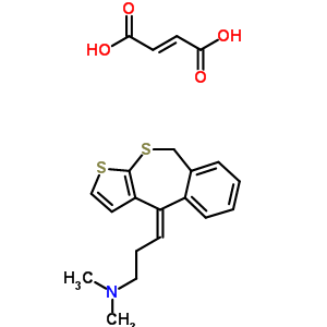 55407-74-4  (3Z)-N,N-dimethyl-3-thieno[2,3-c][2]benzothiepin-4(9H)-ylidenepropan-1-amine (2E)-but-2-enedioate