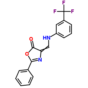 5623-75-6  2-phenyl-4-({[3-(trifluoromethyl)phenyl]amino}methylidene)-1,3-oxazol-5(4H)-one