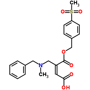 56621-62-6  (2Z)-3-{[benzyl(methyl)amino]methyl}-4-{[4-(methylsulfonyl)benzyl]oxy}-4-oxobut-2-enoic acid