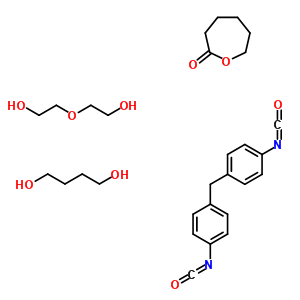 56990-15-9  butane-1,4-diol; 2-(2-hydroxyethoxy)ethanol; 1-isocyanato-4-[(4-isocyanatophenyl)methyl]benzene; oxepan-2-one