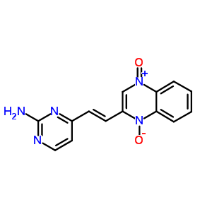 59985-27-2  3-[(E)-2-(2-aminopyrimidin-4-yl)ethenyl]-1-oxoquinoxalin-1-ium-4(1H)-olate
