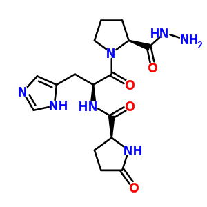 60548-59-6  (2S)-N-[(1S)-2-[(2S)-2-(hydrazinocarbonyl)pyrrolidin-1-yl]-1-(1H-imidazol-5-ylmethyl)-2-oxoethyl]-5-oxopyrrolidine-2-carboxamide