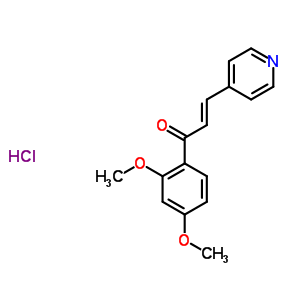 65373-34-4  (2E)-1-(2,4-dimethoxyphenyl)-3-pyridin-4-ylprop-2-en-1-one hydrochloride