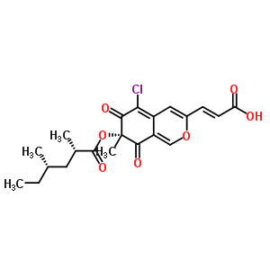 65745-48-4  (2E)-3-[(7R)-7-{[(2S,4S)-2,4-dimethylhexanoyl]oxy}-7-methyl-6,8-dioxo-7,8-dihydro-6H-isochromen-3-yl]prop-2-enoic acid