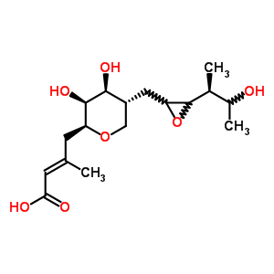 66262-68-8  (2E)-4-[(2S,3S,4S,5R)-3,4-dihydroxy-5-({3-[(1S)-2-hydroxy-1-methylpropyl]oxiran-2-yl}methyl)tetrahydro-2H-pyran-2-yl]-3-methylbut-2-enoic acid (non-preferred name)